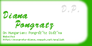 diana pongratz business card